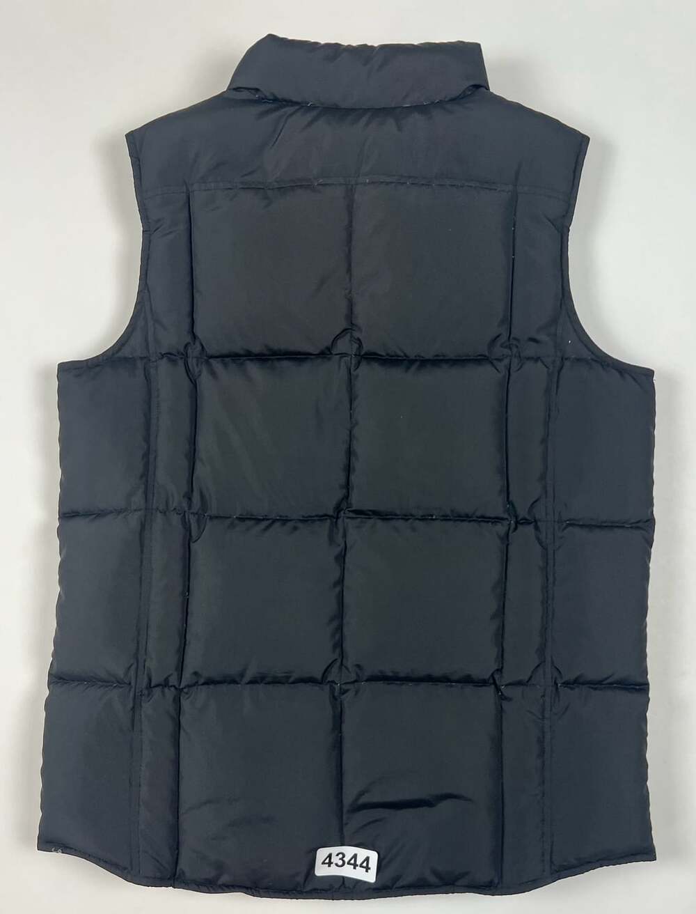 Lands' End Black Down Puffer Vest Youth Size L (14-16) Snap Front